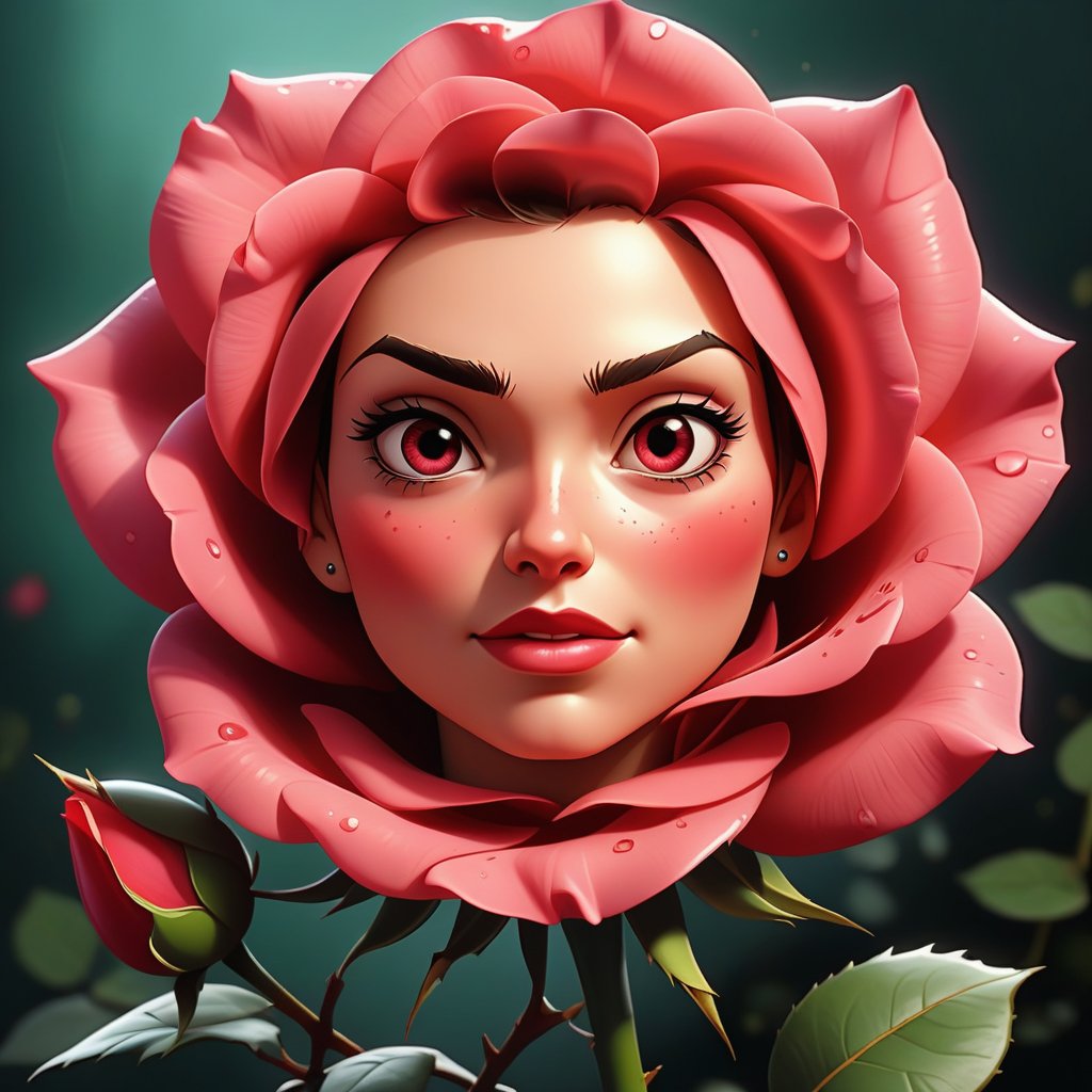 aiBildAgentur's tweet photo. This ain't your grandma's rose! Check out this 3K beauty, straight outta the pages of a 90s DC comic. #90scomics #rosewithaface #thornygrin #detailedillustration #comicbookvibes #botanicalbadass #bloomingvillain #superflora #greenthumbgang https://t.co/aoPzNt3T7p