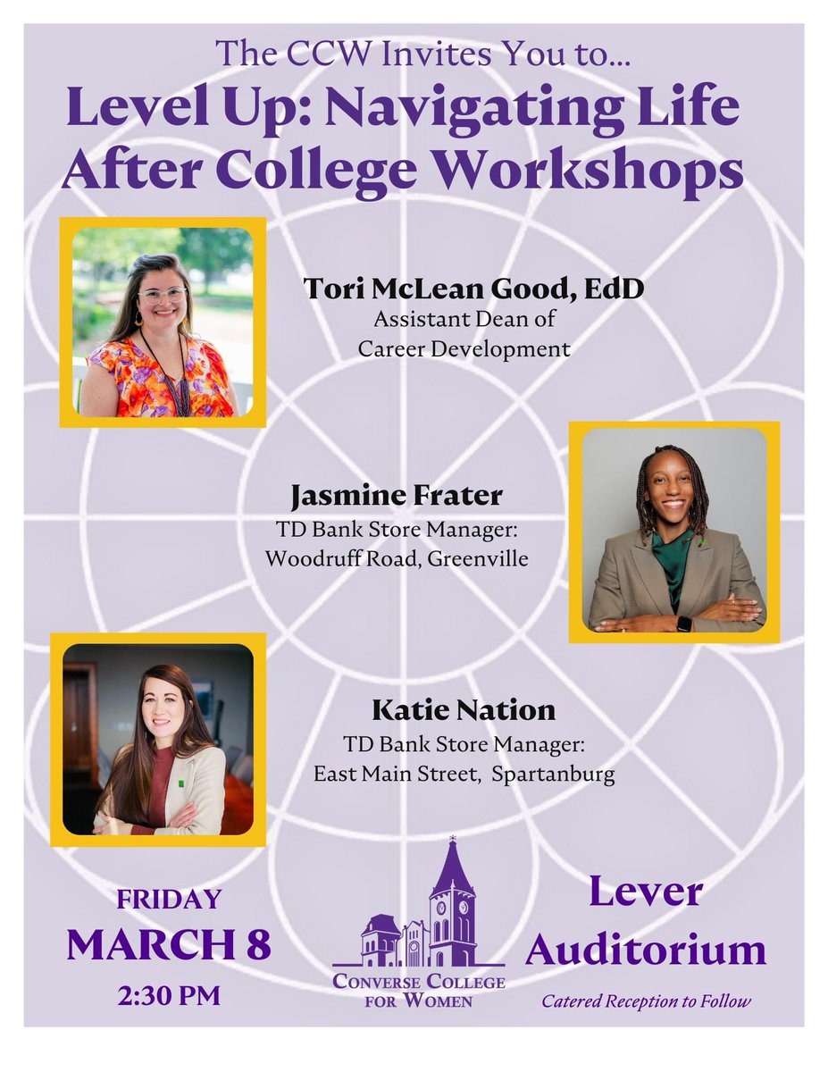 TODAY… IS… THE DAY! Happy International Women’s day! We want to celebrate with you today in Daniel Recital Hall at 11 a.m. to honor all women with our Women’s Leadership Speaker Series! 💜 #ccw #cc4women