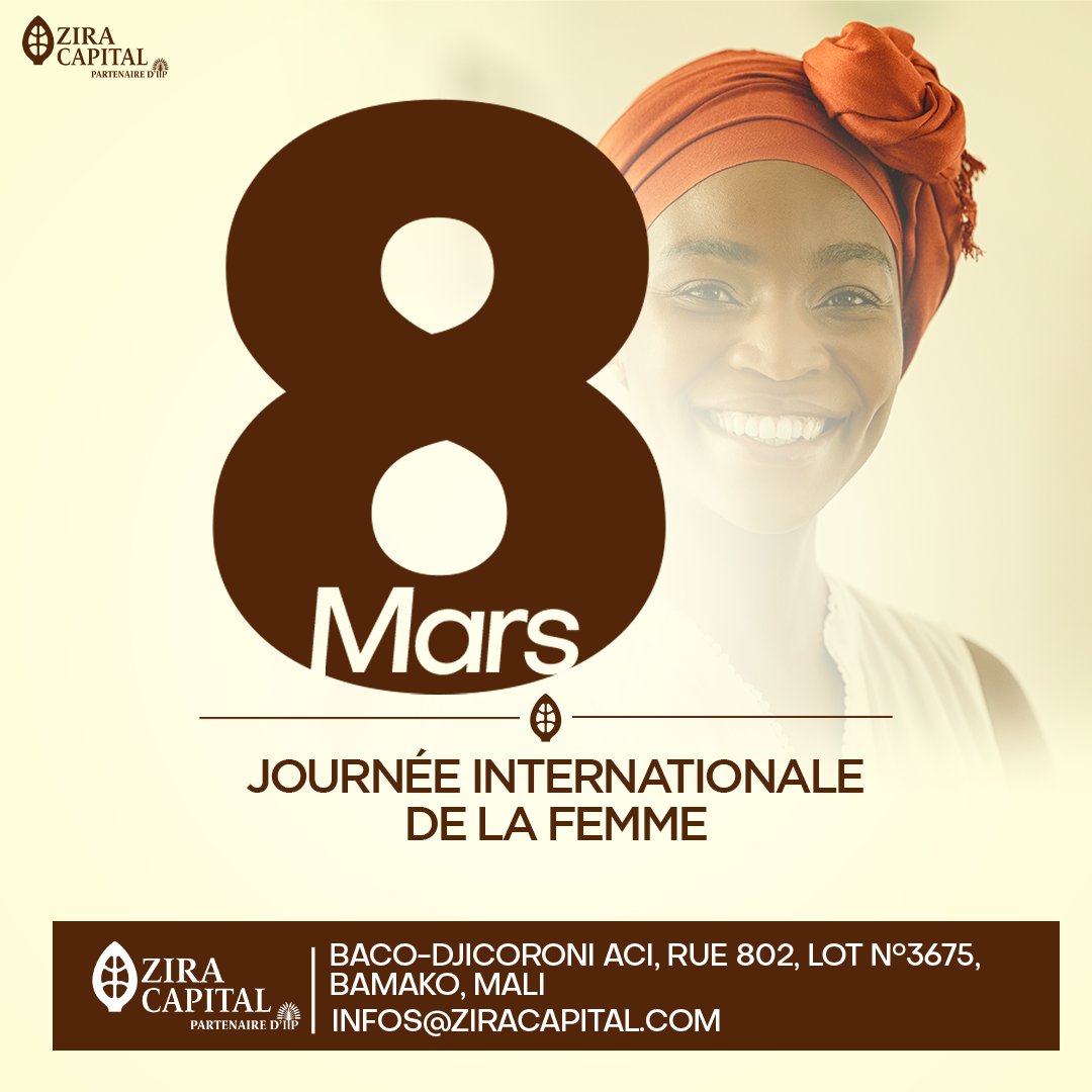 Célébrons la Journée Internationale de la Femme avec fierté et reconnaissance envers toutes les femmes qui inspirent le changement, la résilience et l'innovation. Ensemble, continuons de briser les barrières, promouvoir l'égalité et soutenir l'entrepreneuriat féminin. 

#femme
