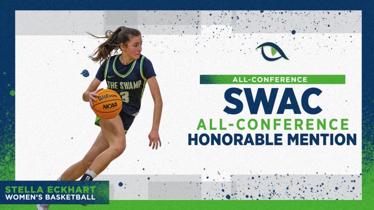 Congrats to Stella Eckhart - 2023-2024 All-Conference selection (Honorable Mention) #SWAC