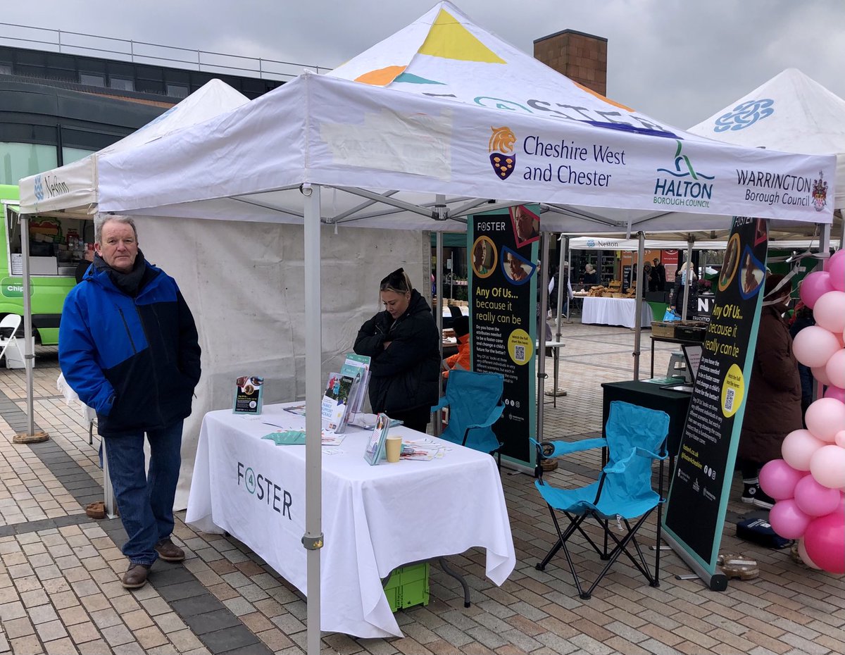 weezegee's tweet photo. Great to see our #Foster4 collaborative at neston Market. Now 3 but from April 8 Local authorities working together to recruit and support #fostercarers https://t.co/ITsFbWvdPd https://t.co/p7RWQ3thmf