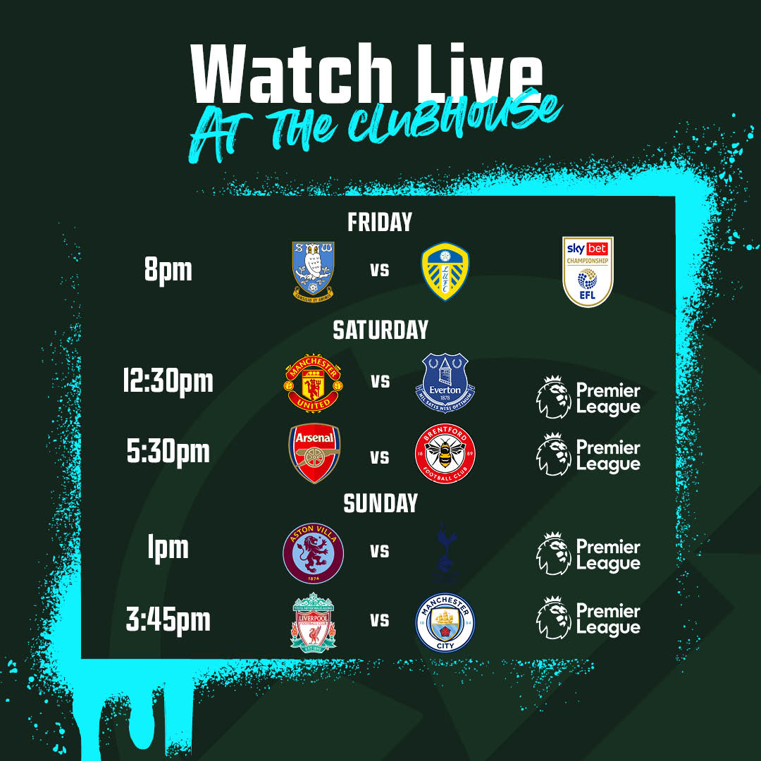 ⚽️ It's a massive weekend of football in both the Premier League and Championship 🍻 You can watch it all live at Harpers!