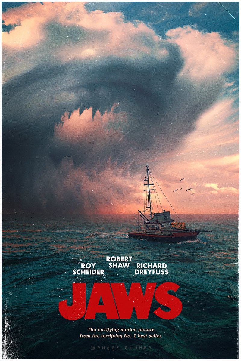 Alternative Jaws poster from my latest @YouTube video #jaws #poster #design