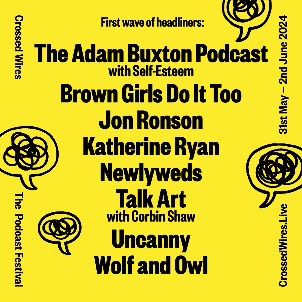 Have you got your tickets yet?🎟️ If you want to catch your favourite podcasters, live and unedited, head to crossedwires.live to bag your tickets!🤩