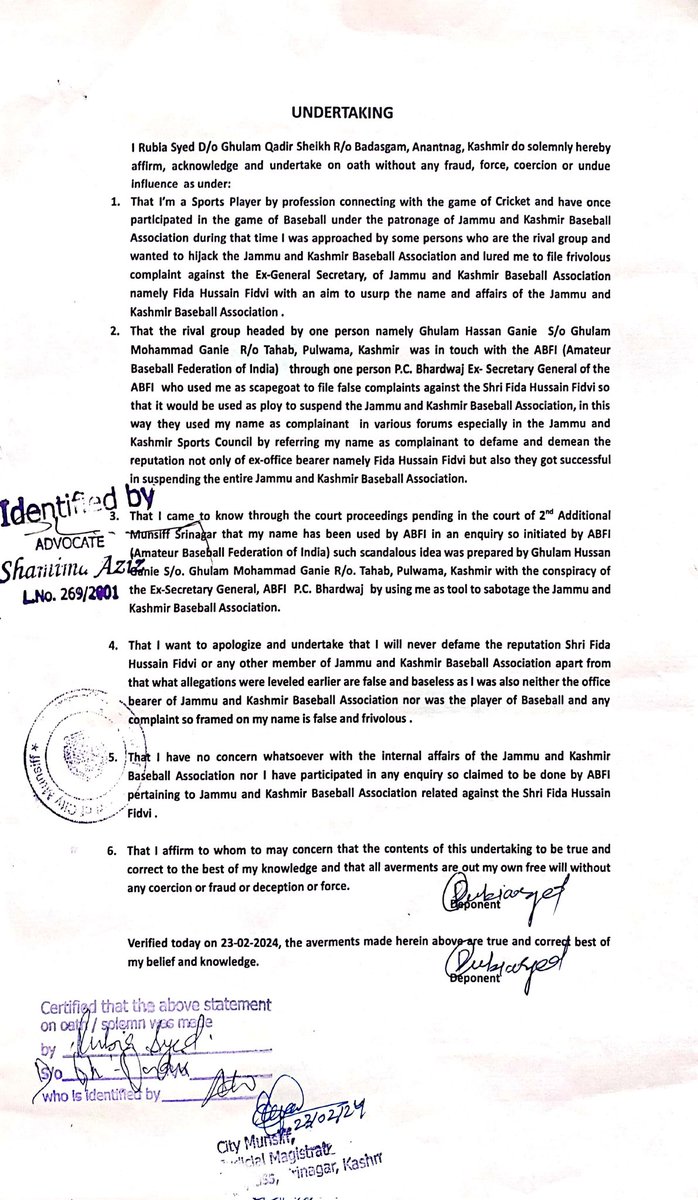 JKBA_baseball's tweet photo. Criminal conspiracy surfaces in Amateur Baseball Federation of India 
@JKSportsCouncil
@nuzhatjehangir @OfficeOfLGJandK @SarmadHafeez3 @Anurag_Office @ianuragthakur @Media_SAI @DGSAI @WBSC @WBSCPresident @WBSC_SG_Beng @wbscbaseball @PTUshaOfficial https://t.co/gWcAIpgWMF
