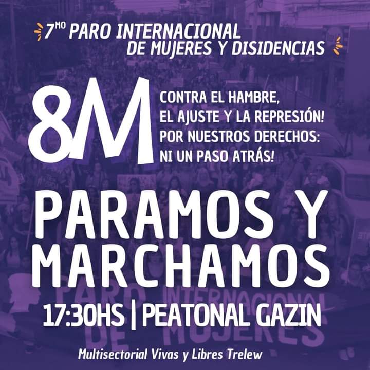 aleseputrelew's tweet photo. #8M2024 Pedimos justicia y lugares libres de violencia. https://t.co/PIeymmn4qg