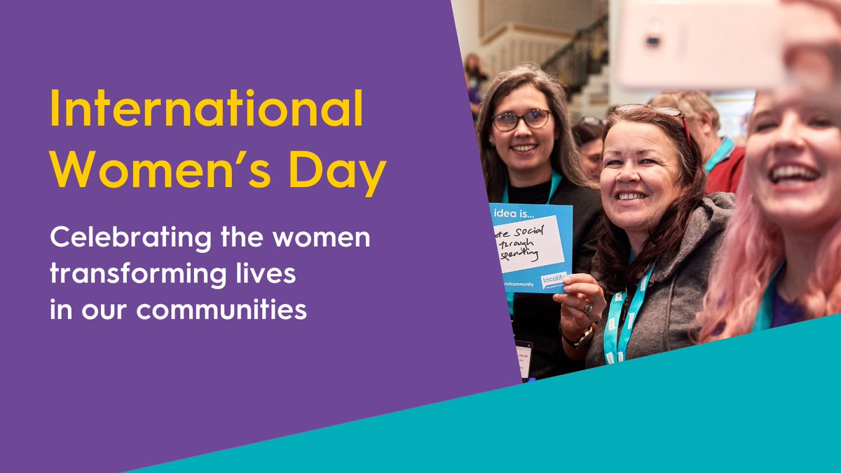 We're celebrating #InternationalWomensDay with quotes and stories from some of the #InspirationalWomen in the Locality network who are transforming lives in our communities