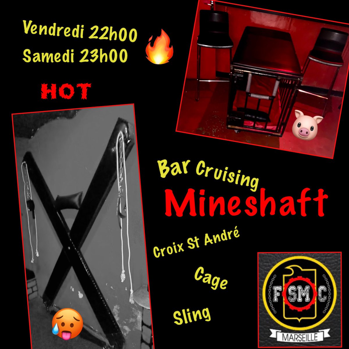 mineshaft13001's tweet photo. Venez vous mettre au sec avec ce temps dès 22h00
#gaybar #gaymarseille #gaypaca #gayhot #gaymaster #gayslave #cuir #nakedgay #gayhot #gayjockstrap #gayboy #gaysling #gaycroixstandré #gayweekend #gayvendredi https://t.co/zMhPLdiXQ2