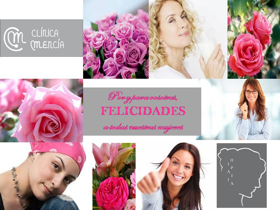 #8deMarzo , #DiaInternacionalDeLaMujer , CLÍNICA MENCÍA, por ti y para ti!
Hoy y siempre, la mujer mueve y moverá el mundo: por eso #cuídate y #cuídala.
Recordamos la importancia de hacerse revisiones ginecológicas periódicas, mamografías y citologías.