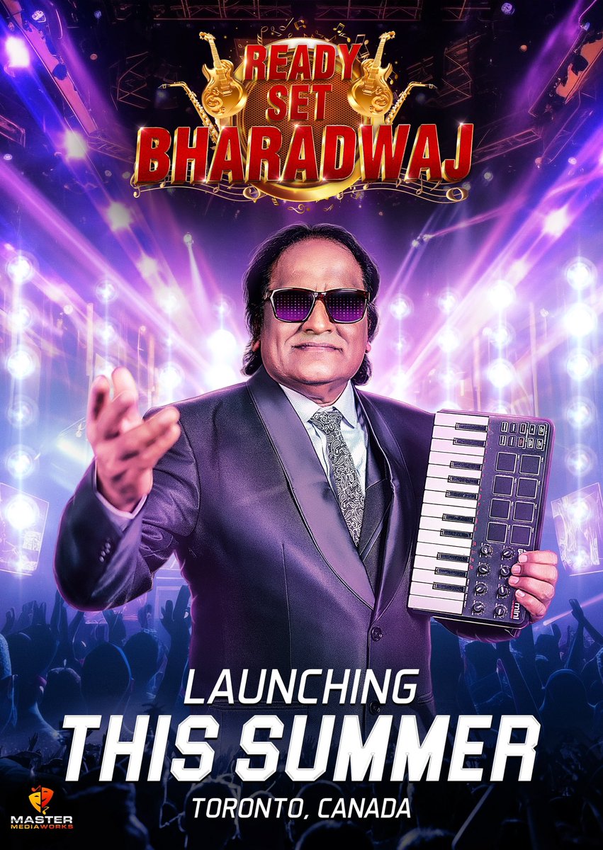 READY… SET… BHARADWAJ 🪗🎷🎸 My live concert series kick starts in Toronto, Canada this summer!! Coming soon to all major cities across the world 🔥🔥🔥 Canada tour produced by Master Mediaworks @inc_mediaworks 🎉🎉