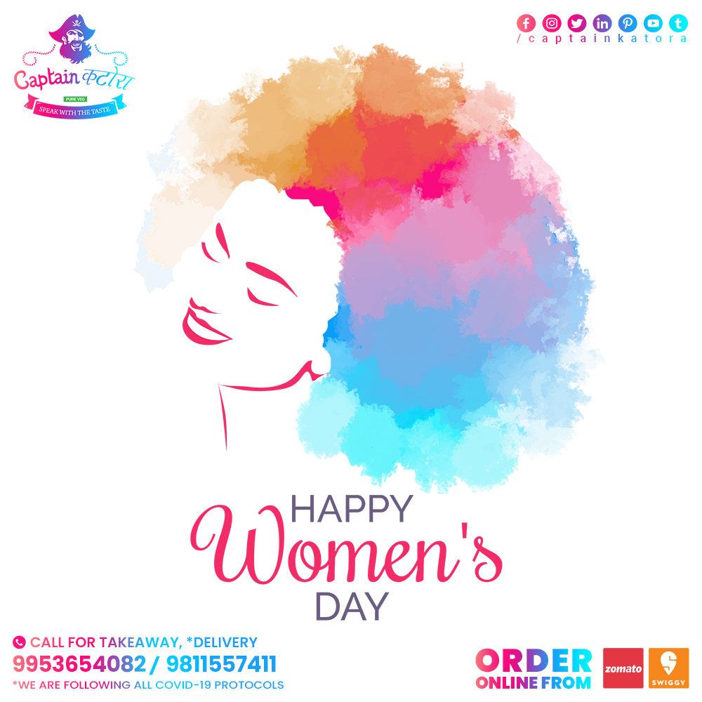 CaptainKatora's tweet photo. We wish you all Happy Women's Day

#CaptainKatora #CaptainKatoraRestaurant #womensday #internationalwomensday #women #womenempowerment #womensupportingwomen #womenpower #happywomensday #girlpower #woman #feminism #strongwomen #womenstyle  #feminist #womensrights #equality https://t.co/rQuNh4dWa2
