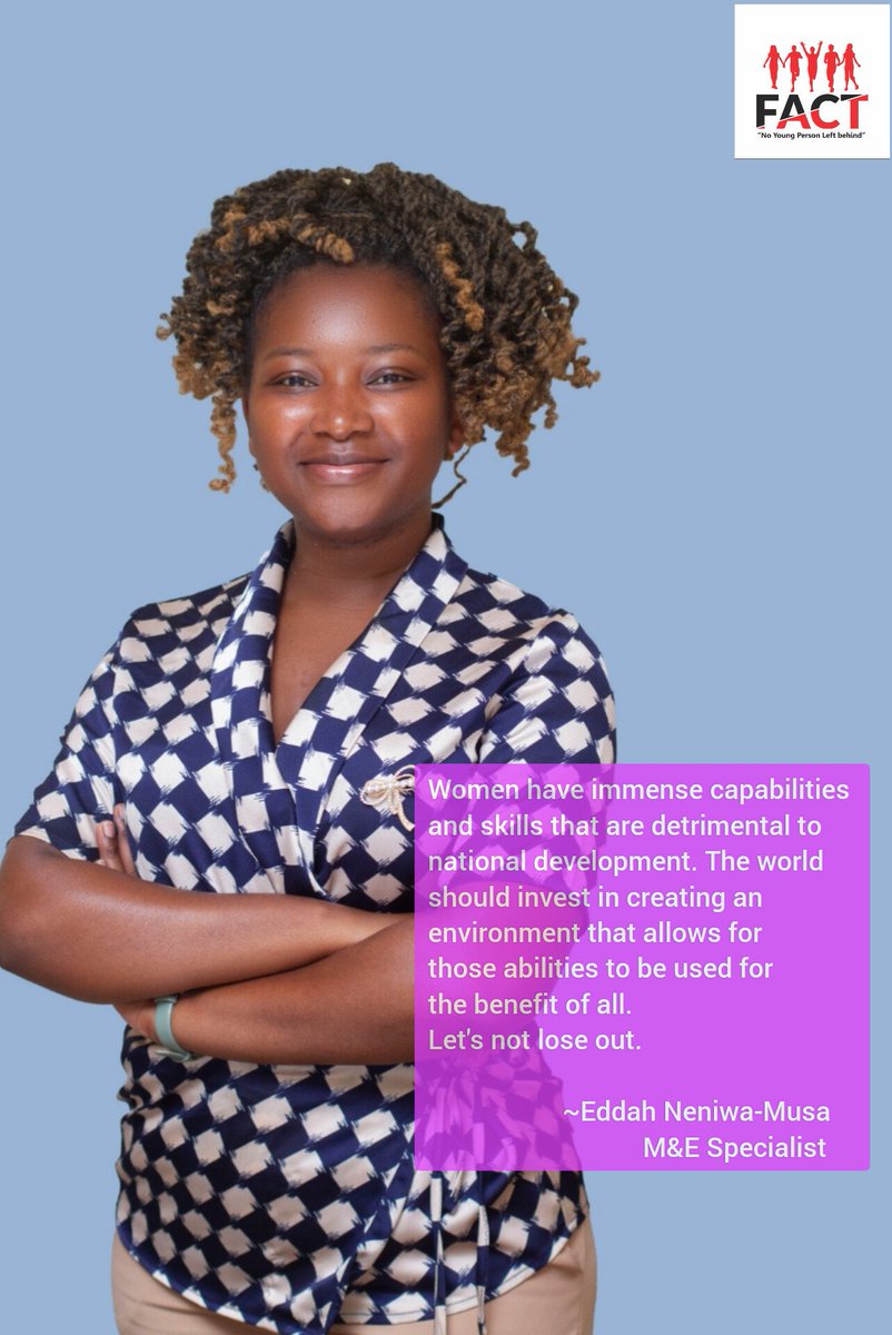 Women have immense capabilities and skills that are detrimental to national development. The world should invest in creating an environment that allows for those abilities to be used for the benefit of all. ~Eddah Neniwa-Musa M&E Specialist #InternationalWomensDay #FactMalawi