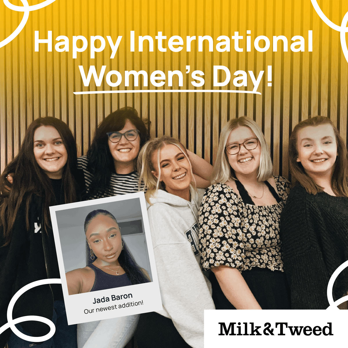 When we asked our Creative Director Jake what he had to say about the Milk &amp; Tweed women, he said (verbatim): 

"Huge integral part of the team. Creative. Intelligent. They are Milk &amp; Tweed. And they're just f*cking awesome!!"

Well put Jake! 🌟 #InternationalWomensDay #IWD