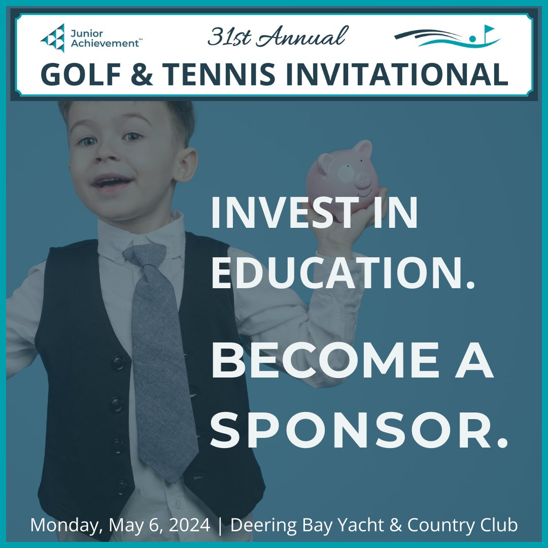 Join us as a distinguished sponsor for the 31st Annual Junior Achievement Golf &amp; Tennis Invitational on May 6 at Deering Bay Yacht &amp; Country Club. Your strategic partnership will help shape the future of 36,000 students in Miami!🏌️‍♀️ Click here: secure.qgiv.com/for/31sannjuna…