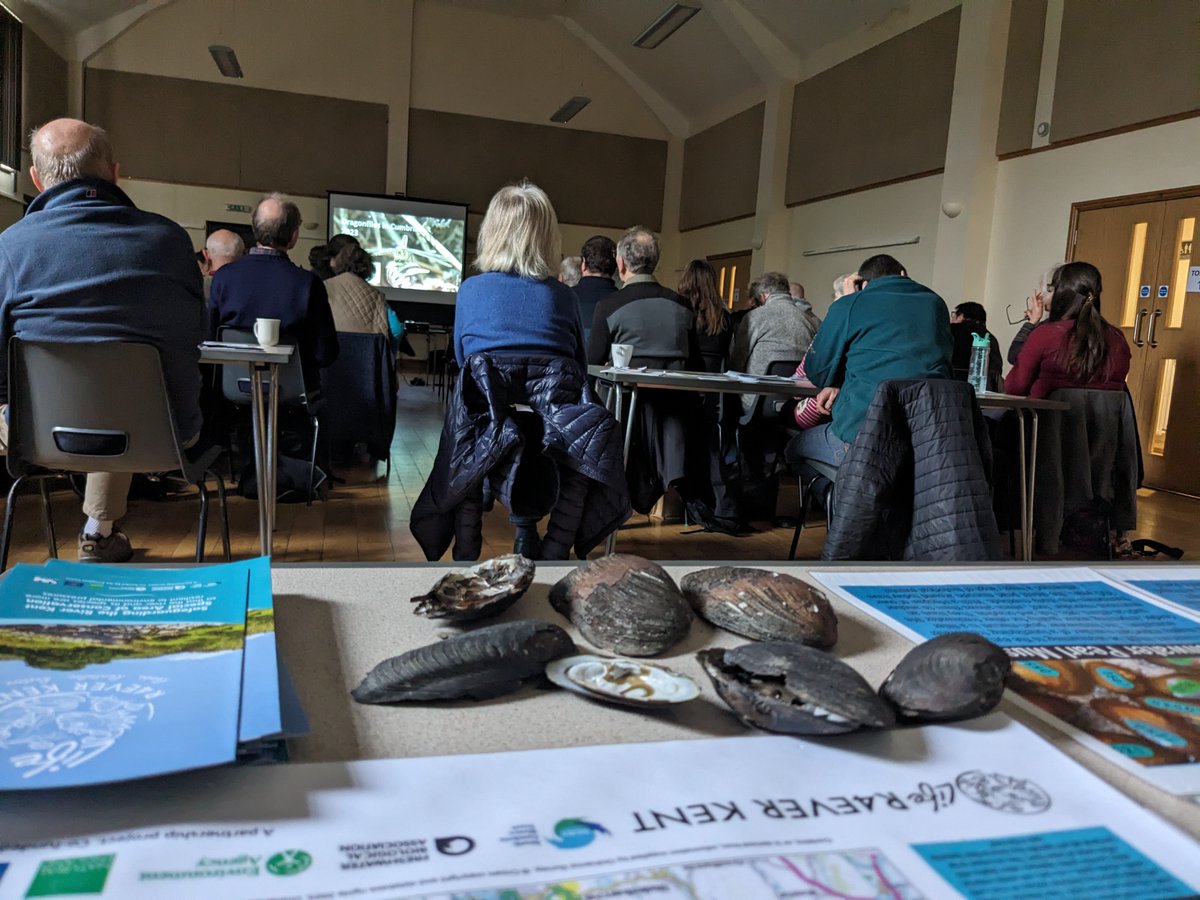 We attended the annual #Cumbria #Biodiversity Data Centre Recorders Conference @CumbriaBDC as our project aims to create a more resilient River Kent so that future biodiversity data recorders will once again record #FreshwaterPearlMussels across the #RiverKent catchment 💙