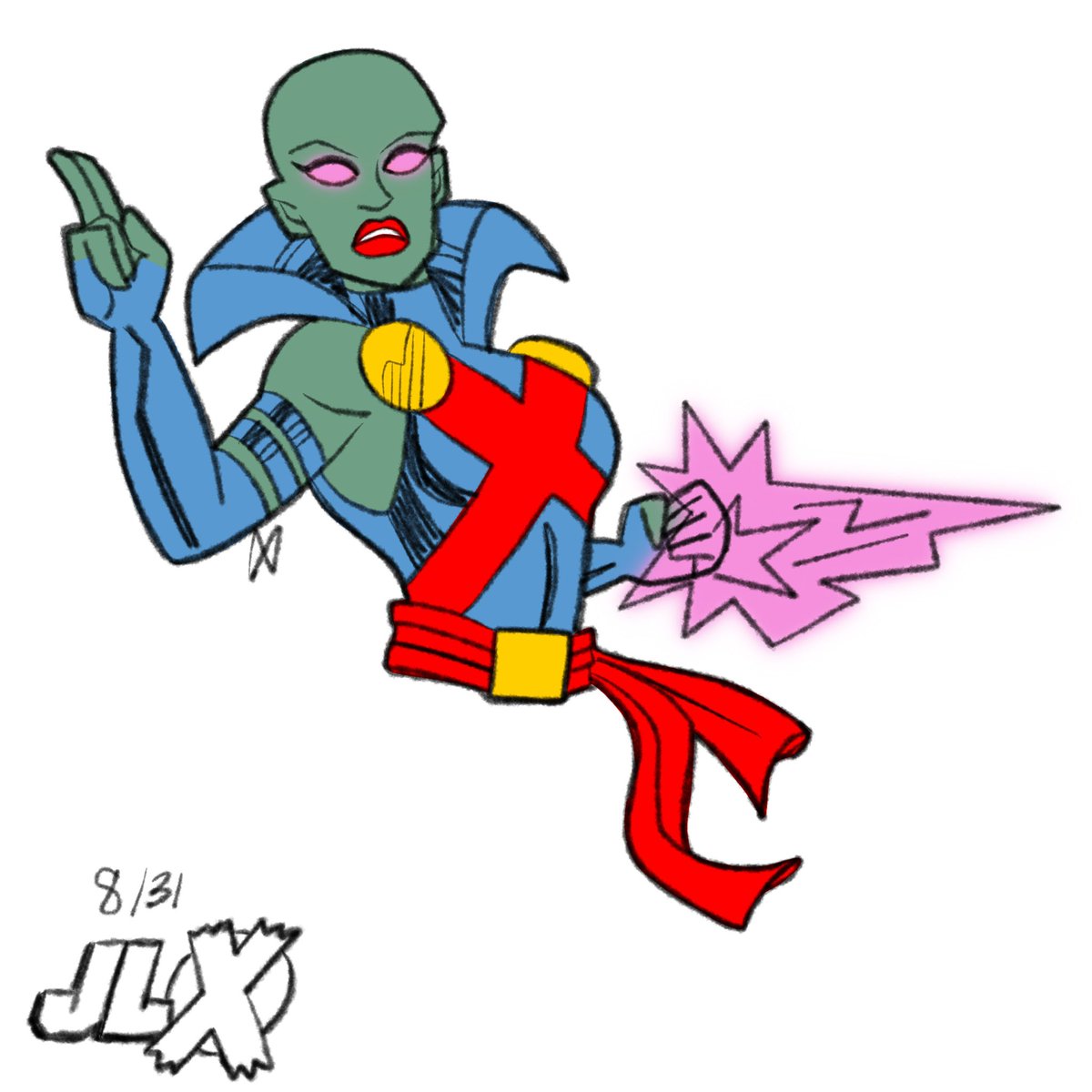 Mattycomix's tweet photo. 8/31
Amalgam JLX challenge by my pal @beefcakeboss 
Martian Manhunter x Psylocke = Mindhunter!
#martianmanhunter #psylocke #justiceleague #xmen #dccomics #marvelcomics #amalgam2024 #mattycomix #mattycomixpresents https://t.co/LmSSzdTSRO
