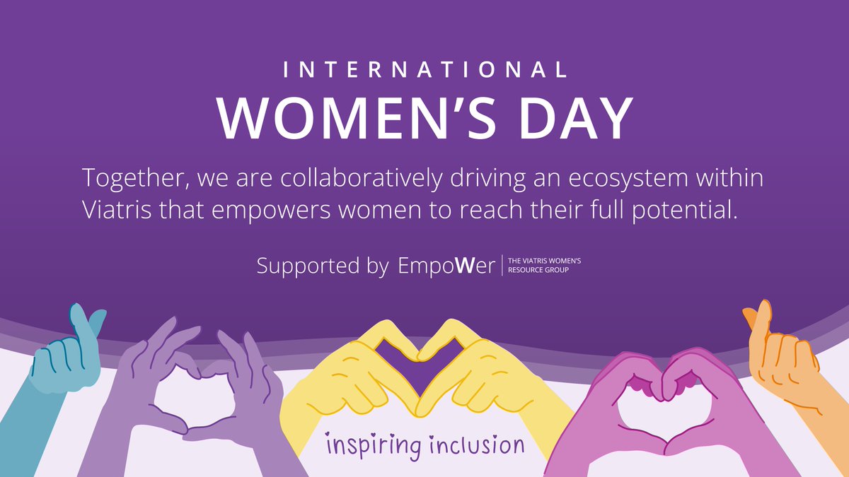 The theme and call to action for #IWD2024 is #InspireInclusion. We’ve encouraged our colleagues to recognize others who inspire inclusion, those who create an atmosphere where all individuals are welcomed, respected, supported and valued. 🫶 #ViatrisEmpoWer