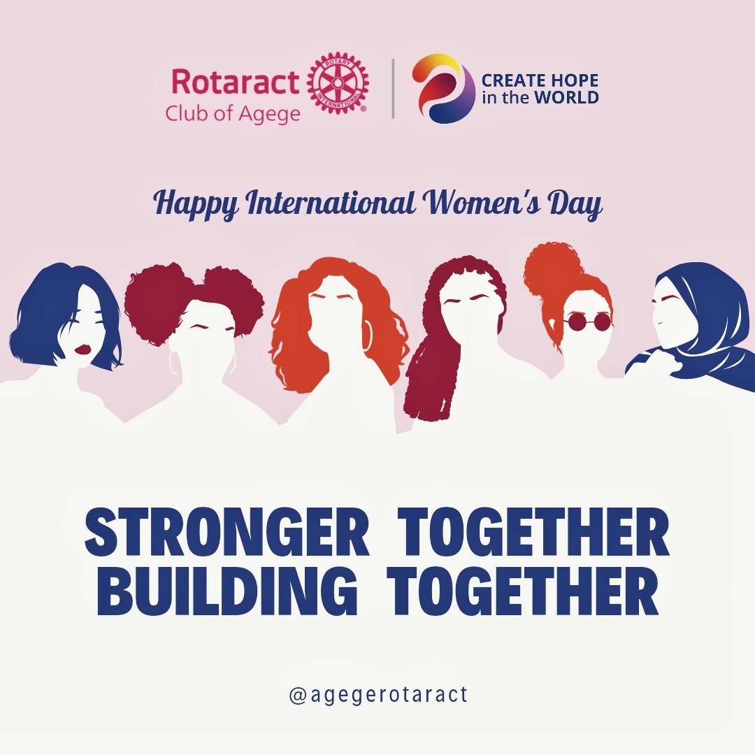 In celebration of International Women's Day, join us in honouring the remarkable women within our Rotaract community. Let's take this opportunity to recognize their contributions, resilience, and achievements. Happy International Women's Day!