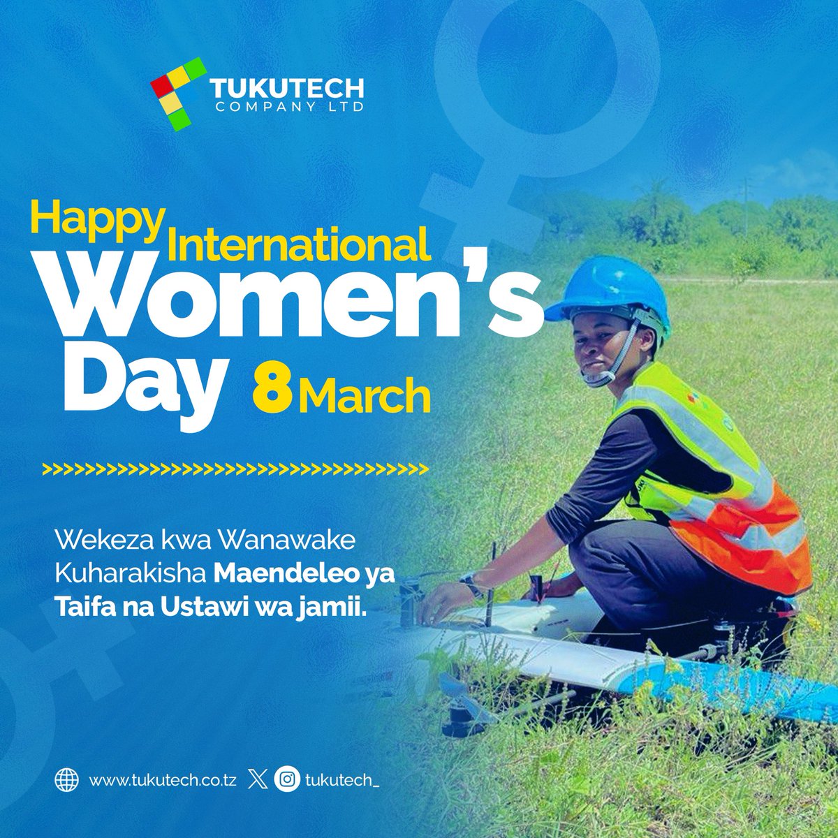 Happy International Women's Day! Let's honor the invaluable contribution of women, especially in innovative sectors like drone technology and robotics. Investing in women is investing in the future of our society. #InternationalWomenDay #Drones #Robotics