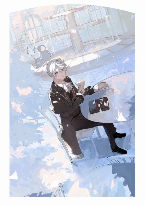 「white hair window」 illustration images(Latest)｜4pages