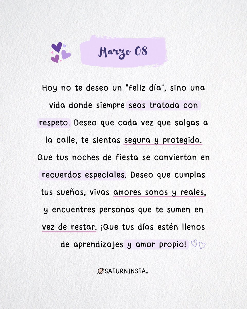 Marzo 08 💜 #8M