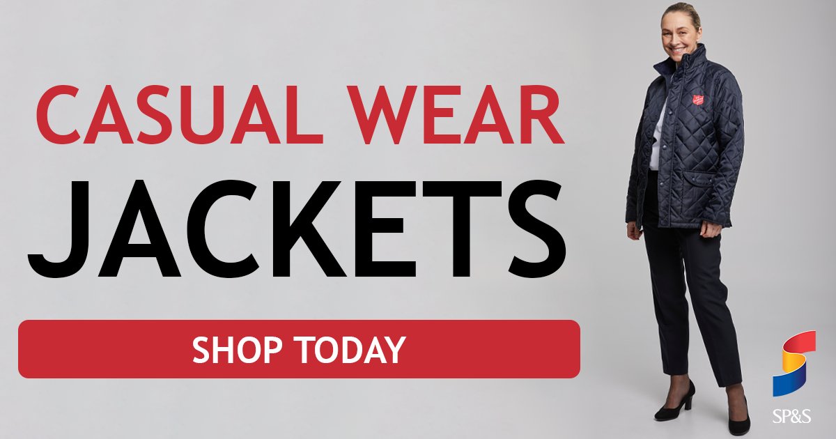 Shop_SPS's tweet image. Spring can still be chilly, so there is no better time to buy something from our range of casual wear #jackets! 

Choose from our padded jackets to our Regatta #waterproof and #windproof storm jackets - all branded with the Salvation Army Red Shield: t.ly/NfOPG