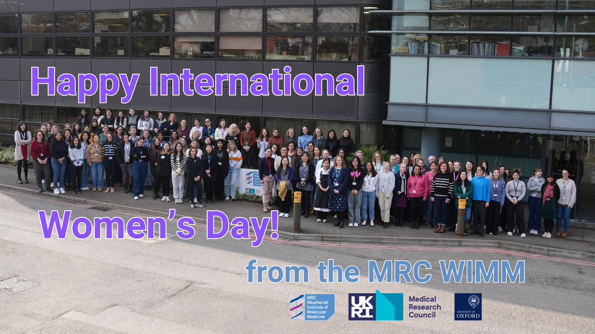 Happy International Women's Day 🫶 Today 100 women from across the MRC WIMM came together to mark the day and celebrate all the wonderful women who work and study at the institute 💜👩‍🔬👩‍🍳👩‍💻👩‍💼💜 #IWD2024 #InternationalWomensDay