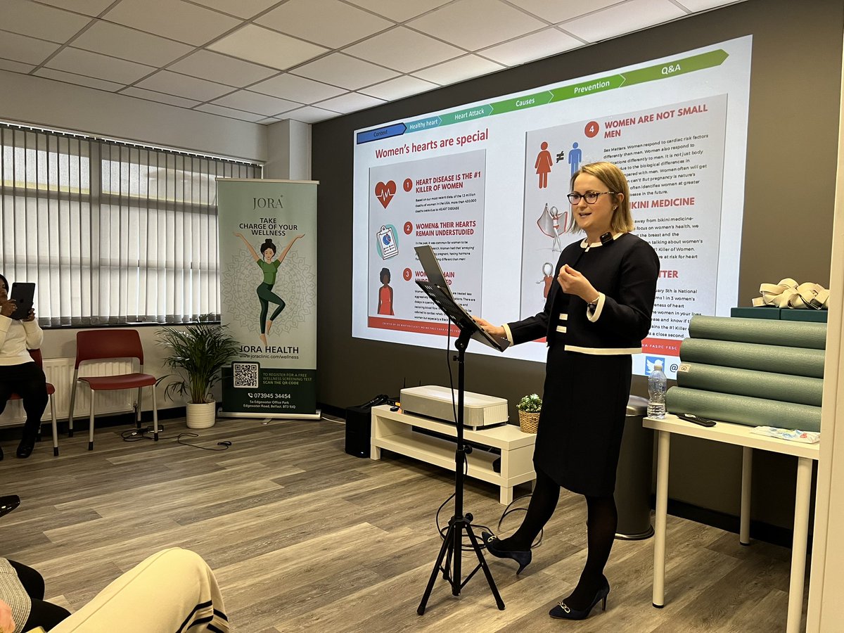 drshajic's tweet photo. Women are not small men! @APiadlo talks about why it is important to know your numbers to prevent lifestyle related cardiac disease. #InternationalWomenDay @joraclinic @BidvestNoonan https://t.co/yv93Ra0RJl