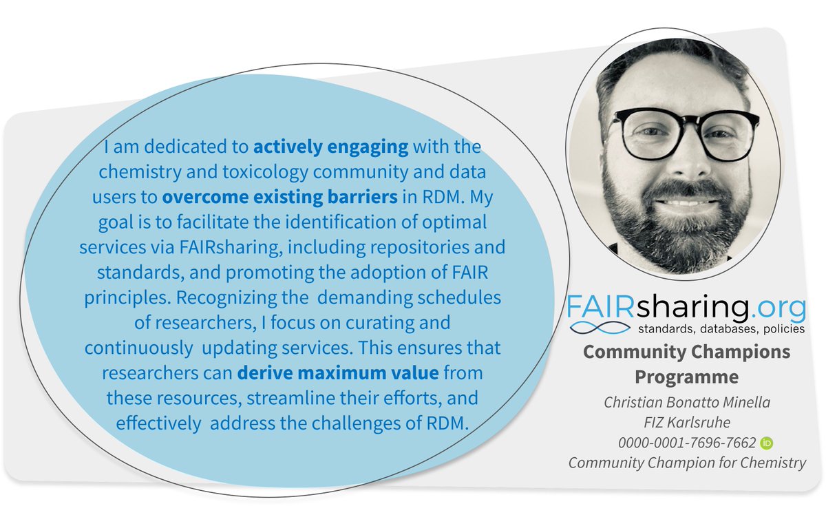 Read #FAIRsharingCommunityChampions for #Chemistry #ChristianBonattoMinella's guest blog describing the minimal information table for #Nanosafety #MITNanosafety and its @FAIRsharing_org record blog.fairsharing.org/?p=711 @FIZKarlsruhe @NFDI4Chem #EngineeredNanomaterials #ENM