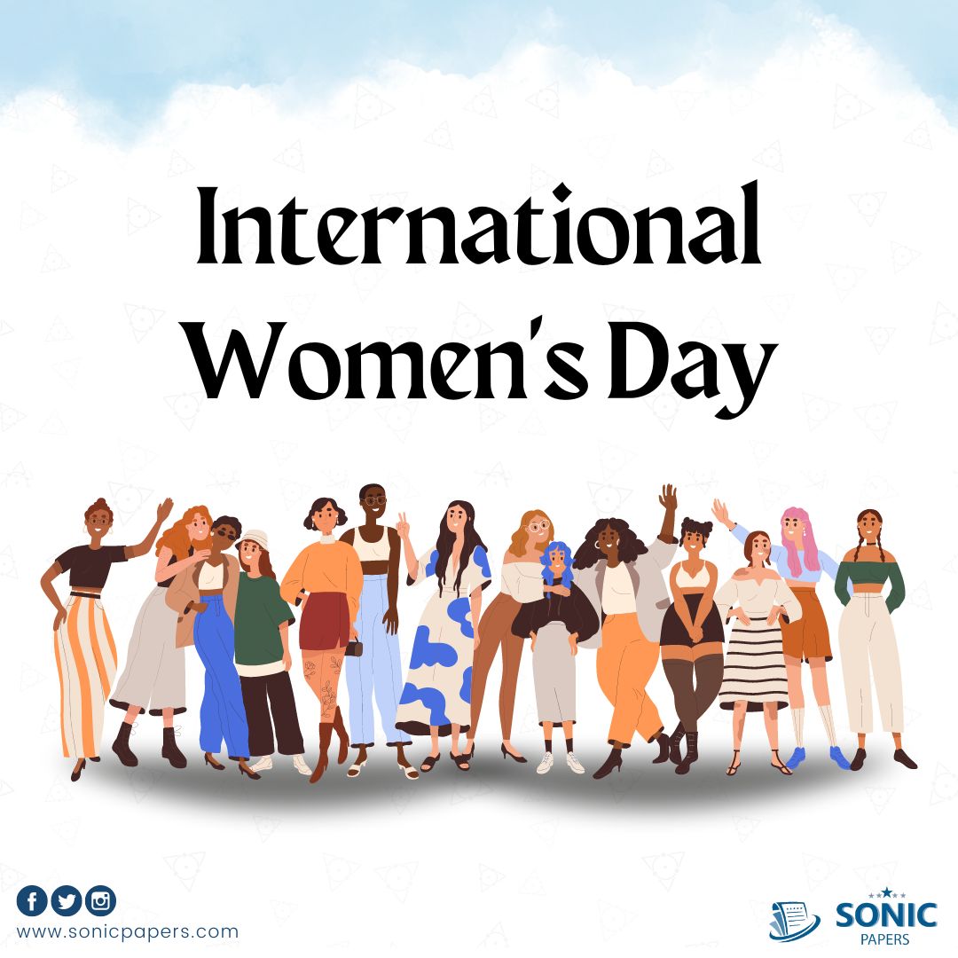 🌟💪 Your determination and hard work inspire us all to pursue our goals relentlessly. 💐✨ 

#SonicPapers #HappyWomensDay #CelebratingWomen 
.
Order Now - sonicpapers.com