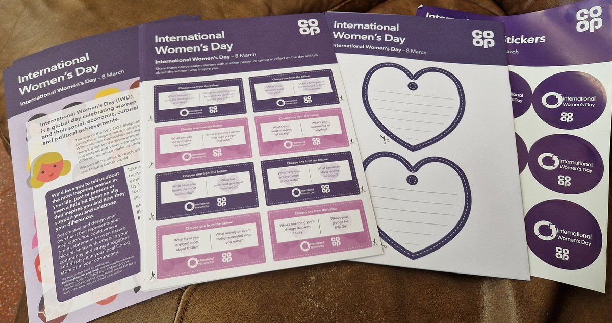 Happy International Women's Day! I popped down to the Living Well Hub in Brae to drop off some activities and leaflets! #InternationalWomensDay #Coop #Shetland #MemberPioneer