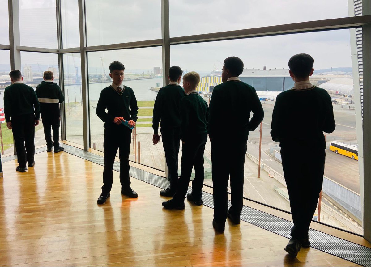 Students from across Northern Ireland taking in the sights at @TitanicBelfast at the 11th edition of BelTech EDU. #BelTech24