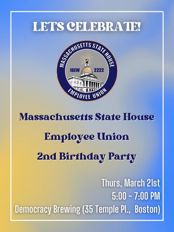 MA State House Employee Union tweet media