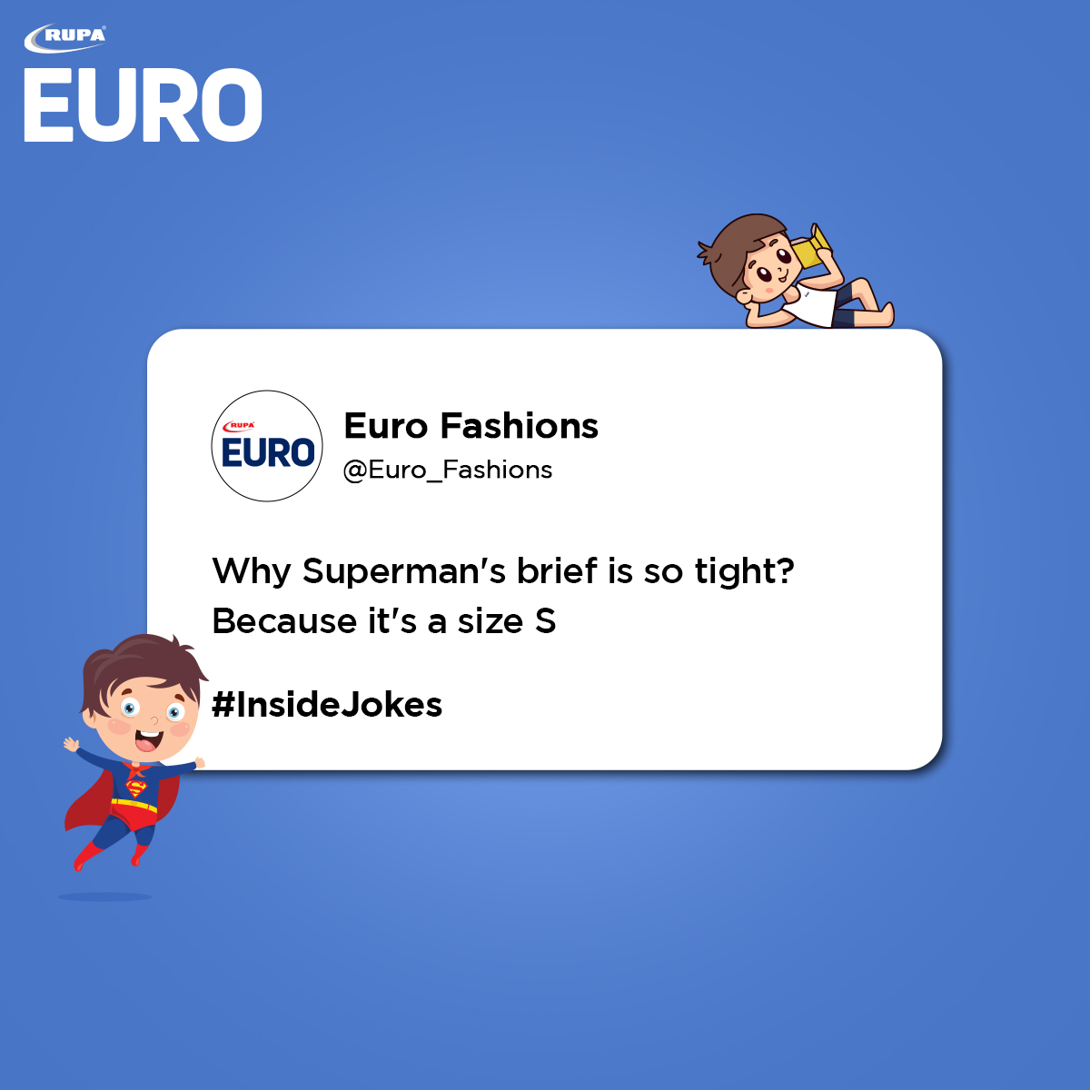 Can you guess what the inside joke was? 😆 Andar ki baat – EURO edition✨ Shop now from eurofashions.in #InsideJokes #ChumbakHaiBhai #Euro #EuroFashionlnners #RupaEuro #LifeStyle #Fashion #Style #InnerFashion #jokes #memes #vest #innerwear