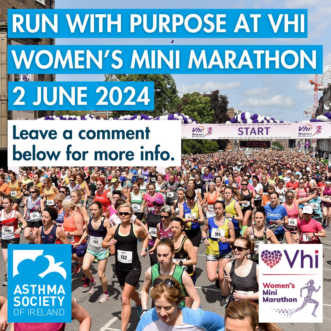 ♀️To celebrate this special day, we want to invite all the women in our community to join us in running for a cause at the VHI Women's Mini Marathon 2024 to support the #Asthma Society of Ireland.🏃‍♀️For more info, leave a comment below👇 #2024 #Run #AsthmaSociety