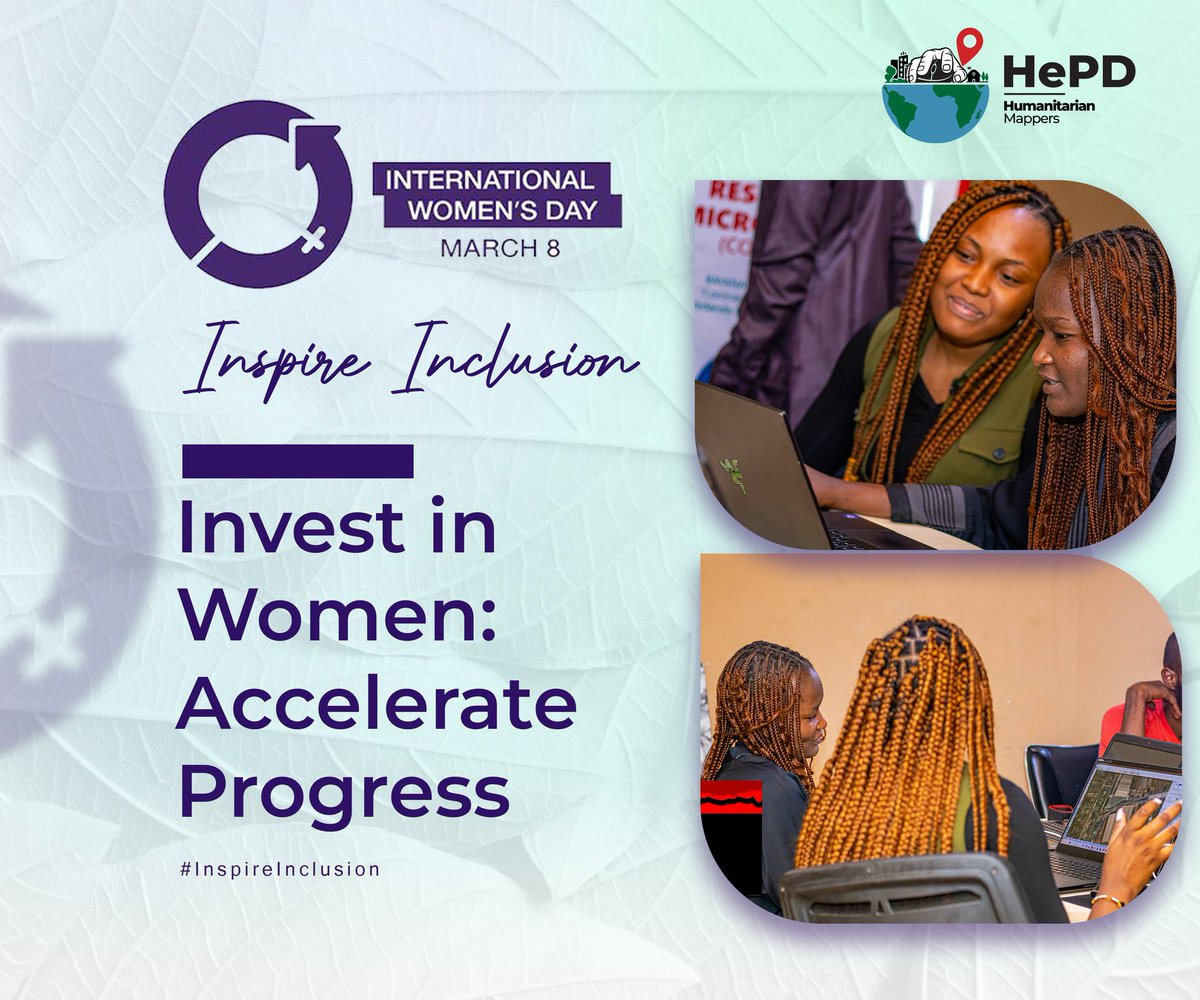 HMs_NG's tweet photo. Today, we celebrate women's achievement, we raise awareness about discrimination and take action to drive gender parity.

IWD belongs to everyone, everywhere. Inclusion means all IWD action is valid.

Happy International Women's Day 

#hotosm #esc2023 #wnah #Map4Climate
#HePD https://t.co/uLpWSJc2h3