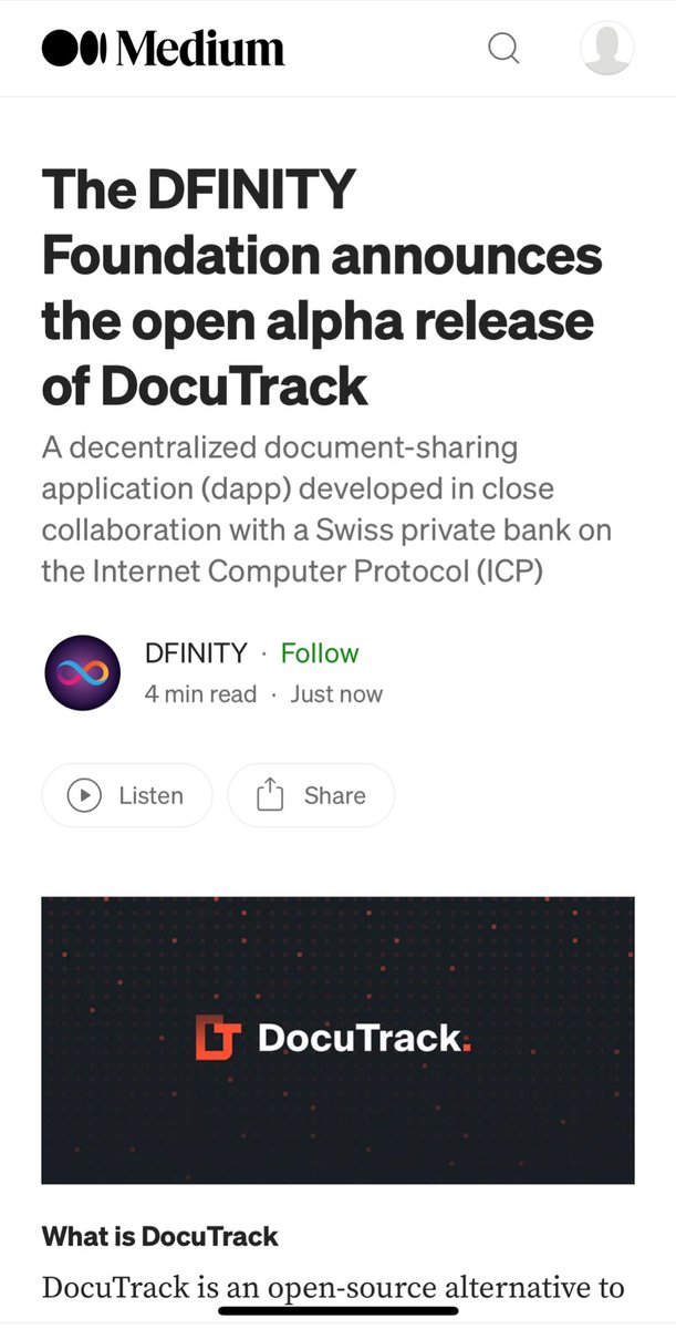icpbenja's tweet photo. #icp move fast and revolutionary🟢 
#dfinity
#DocuTrack https://t.co/5VVefd2RLI