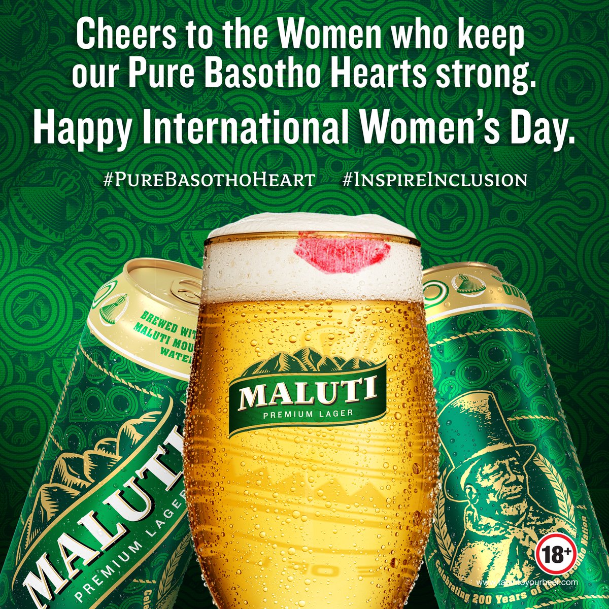 Let's celebrate the power of women's voices, the strength &amp; beauty of their hearts and souls. Let's empower &amp; support each other, striving for equality &amp; create a Future With More Cheers. Happy International Women's Day!💪🌟#InspireInclusion #PureBasothoHeart #ResponsibleTogether