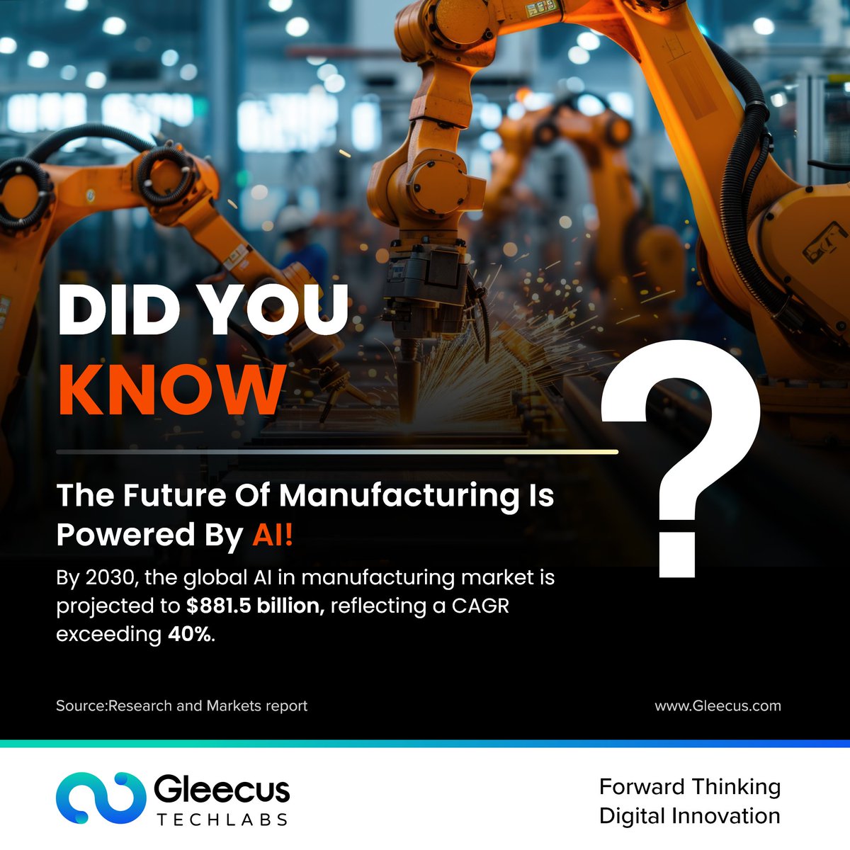 The manufacturing landscape is undergoing a significant transformation. 
bit.ly/3RMwLC8

#ManufacturingRevolution #AIinManufacturing #FutureOfIndustry #InnovationInManufacturing #AIRevolution #ManufacturingTech #Industry40 #ManufacturingFuture #AIinAction