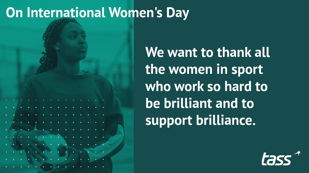 On International Women's Day, we want to thank all the women in sport who work so hard to be brilliant and to support brilliance. #InternationalWomensDay #IWD2024 TASS is part of the @TeamSportsAid family 🚴‍♀️🥎🤾‍♀️🏓🏊‍♀️🏑🧗‍♀️⛳🏄‍♀️🎿🏋️‍♀️🏸⛹️‍♀️🏉🚣‍♀️⚽