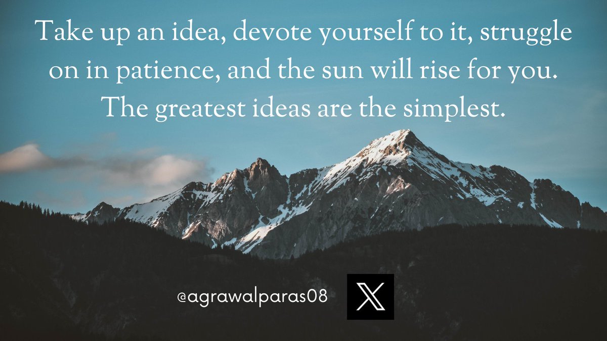 Everything begins with an idea

#Idea #Devote #Struggle #Patience #Sun #Rise #Motivation #Achieve #Quotes #NeverGiveUp #Leadership #Potential #Communication #Inspire #AchieveYourGoals #KeepGoing #FocusOnTheGood #PositivityWins #StriveForGreatness #MotivationalQuotes #ParasAgrawal