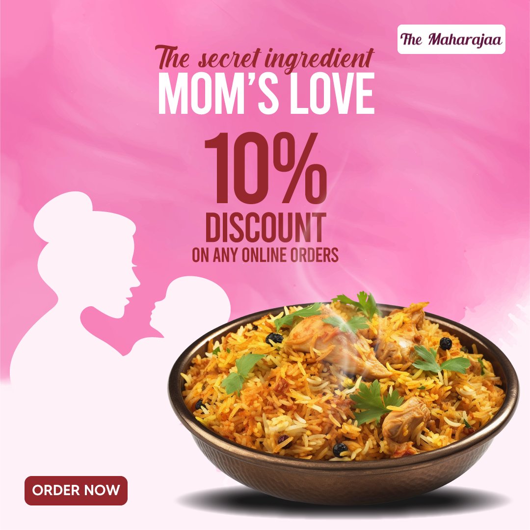 Make Mother's Day into an unforgettable experience 🌷 Savour a day filled with her favourite flavours at the place she loves most. She deserves the best! 💖 📲 𝐏𝐥𝐚𝐜𝐞 𝐘𝐨𝐮𝐫 𝐎𝐫𝐝𝐞𝐫: themaharajaa.co.uk #TheMaharajaa | #BestMom | #MothersDay | #SpecialDay