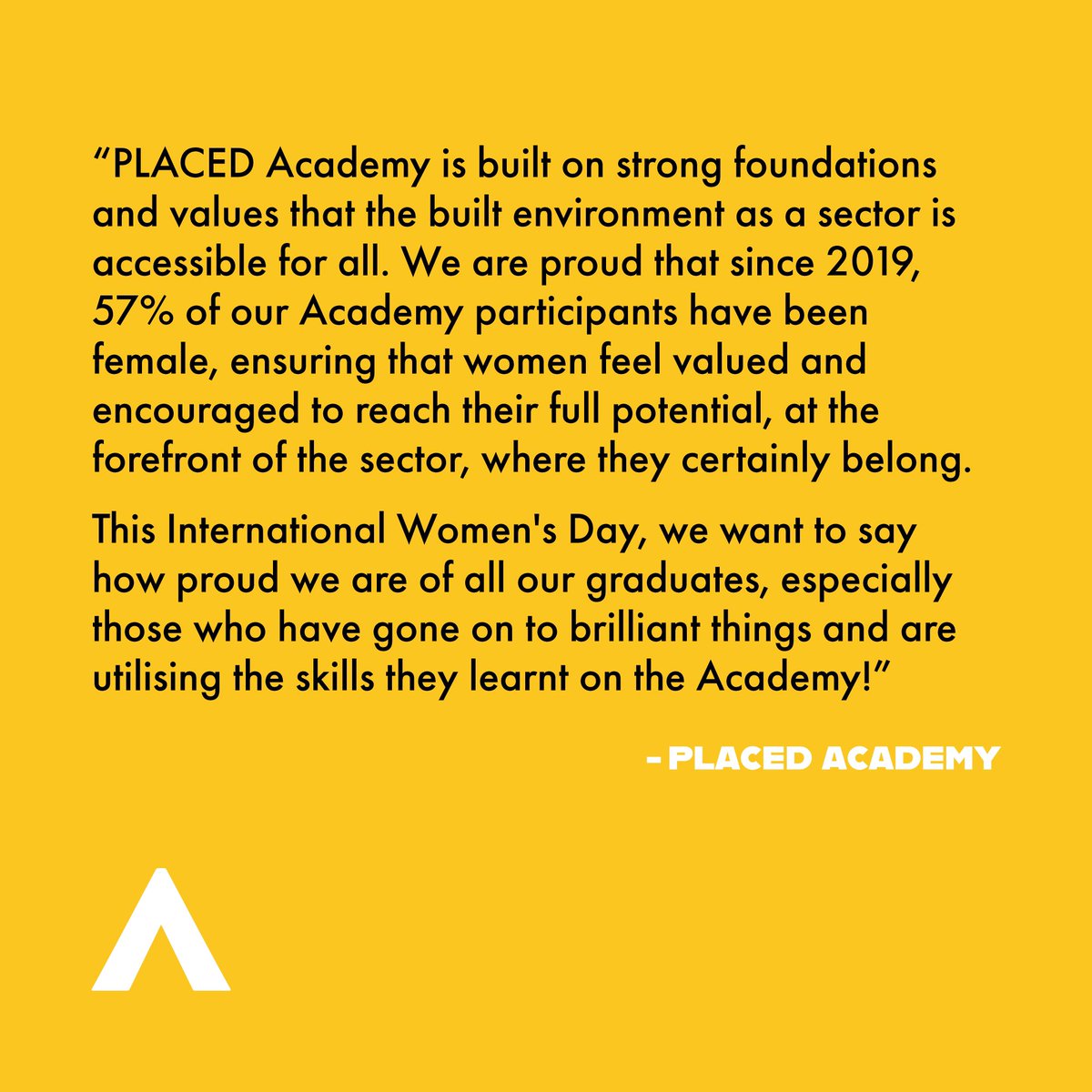 HAPPY INTERNATIONAL WOMEN’S DAY, from the #PLACEDAcademy team! 👏 #PLACED #IWD #IWD24