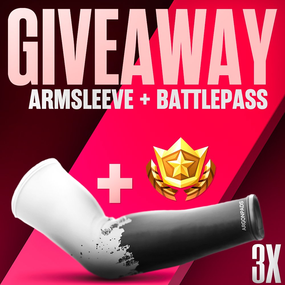 3x BATTLE PASS & ARMSLEEVE GIVEAWAY! - follow @Vicotryona & @argonpads - Retweet + Like - @ a friend who needs the battlepass Ends in 24 hours, good luck 🍀