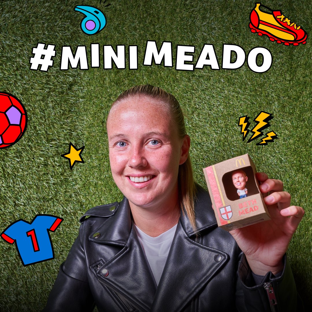 We’re lucky to work with @bmeado9 to champion women’s and girl’s participation in football 🙌 Inspired by Beth, we launched the first ever women’s mini figure, and this #InternationalWomensDay we're giving some away! Reply with #MiniMeado and we’ll pick 10 people at random 🎉