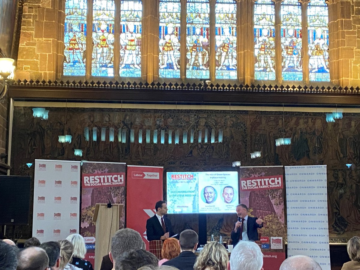 SVPEnglandWales's tweet photo. It was fantastic to attend the #Restitch Social Fabric Summit organised by @ukonward and @LabourTogether  and hear from @SteveReedMP.

The SVP is proud to build &amp; strengthen the social fabric through our vital social justice work in communities across the country.
#Restitch24 https://t.co/RyPDpnky5V
