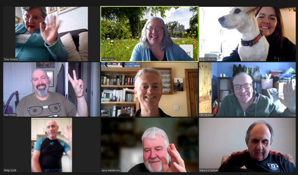Aphasia Home Café (@aphasiahomecafe) on Twitter photo More fun at our <a href="/AphasiaHomeCafe/">Aphasia Home Café</a> this morning. Some of us are going to the European Life After Stroke Forum next week so looking forward to meeting in person after all these years! #lifeafterstroke More fun at our <a href="/AphasiaHomeCafe/">Aphasia Home Café</a> this morning. Some of us are going to the European Life After Stroke Forum next week so looking forward to meeting in person after all these years! #lifeafterstroke