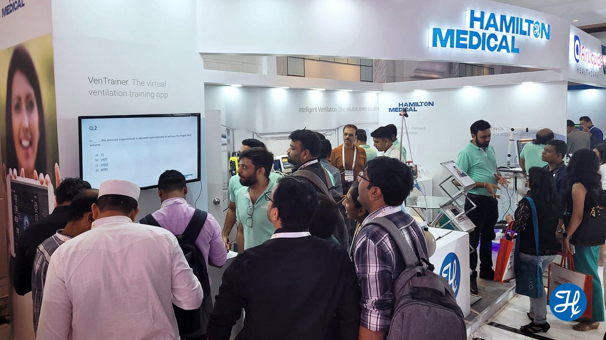HamiltonMedical's tweet photo. Thank you to all who attended the #CRITICARE exhibition! It has been an incredible journey of learning, collaboration, and innovation. Together, we are shaping the future of #CriticalCare in India. Until next time!
#HamiltonMedicalIndia #VentrainerApp #VentilationKnowlegde #ASV https://t.co/NlJjmZHJF9