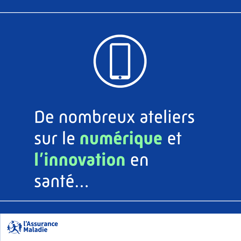 Assur_Maladie's tweet photo. #MedInTechs | Nos équipes sont présentes aujourd'hui et demain au salon @MedInTechs1 🗨️💬
Au programme :
🤳 #Prévention et digital
⛑️ Prévention et #SantéAuTravail
🚀 Référencement sur #MonEspaceSanté
💡 Financement de l'#innovation
🔍#MaladiesChroniques et Mon espace santé