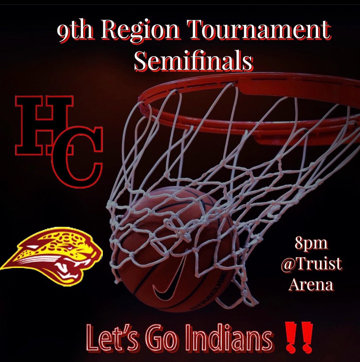 🚨GAME DAY 🚨

9th Region Tournament 
HC 🆚 Cooper 
⏰8pm
📍Truist Arena

🎟️$12 at the door 

📻HC Radio: vcloud.blueframetech.com/holycross/widg…

Let’s Go Indians‼️